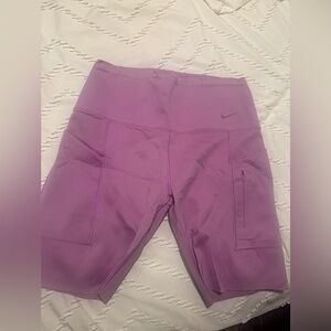 Nike High-Waisted Biker Shorts 8” with pockets